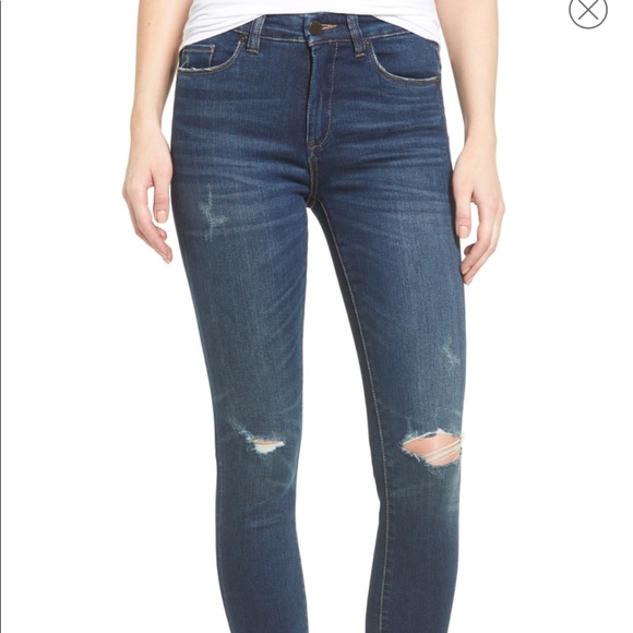BLANKNYC Ripped Mid Rise Skinny Ankle Jeans - Picture 2 of 8